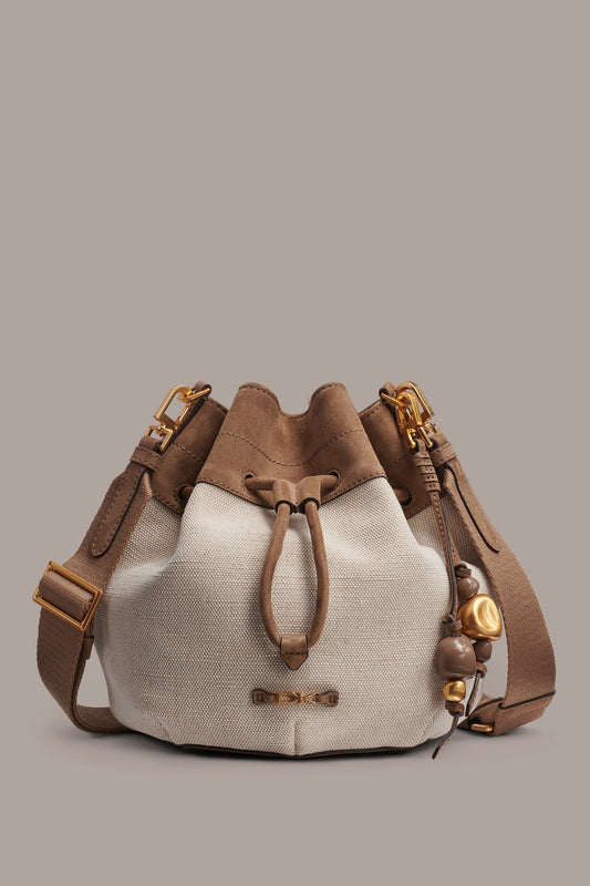 WEEKEND CANVAS BUCKET BAG - Natural