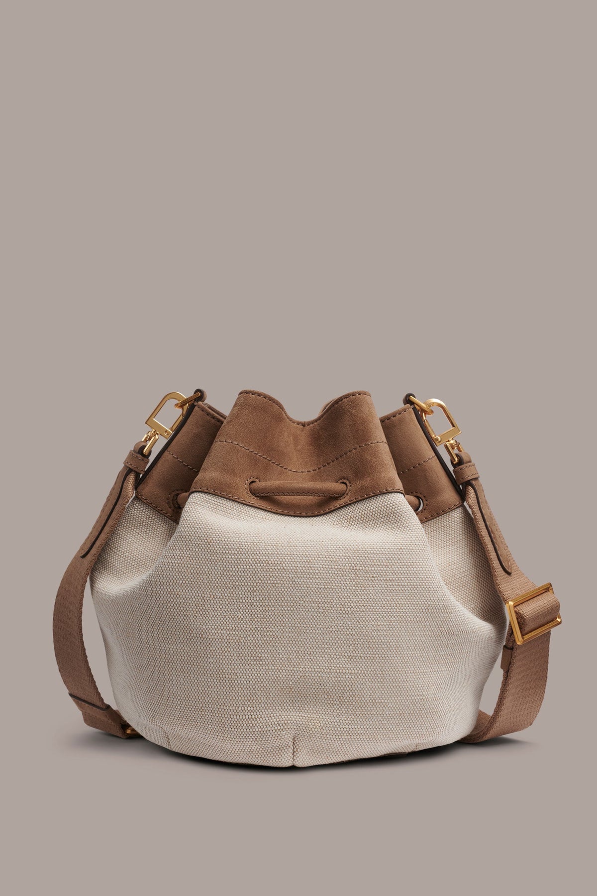 WEEKEND CANVAS BUCKET BAG - Natural