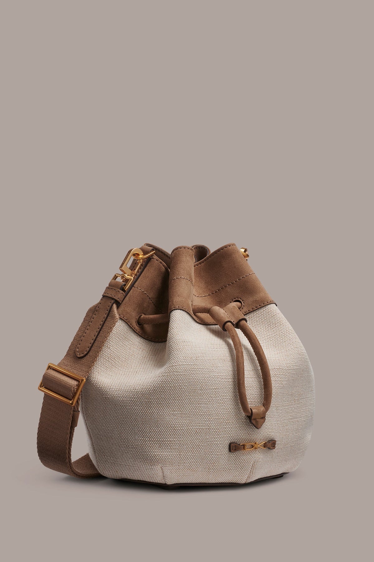 WEEKEND CANVAS BUCKET BAG - Natural