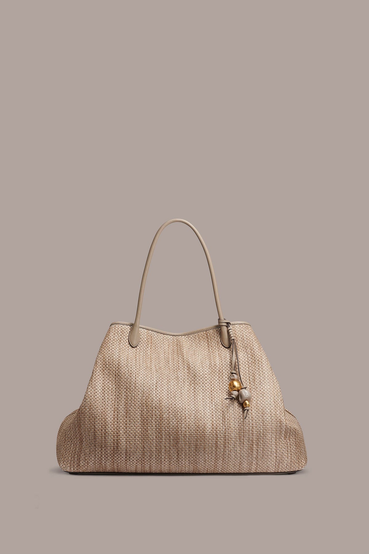 WEEKEND EXTRA LARGE RAFFIA TOTE - Moth