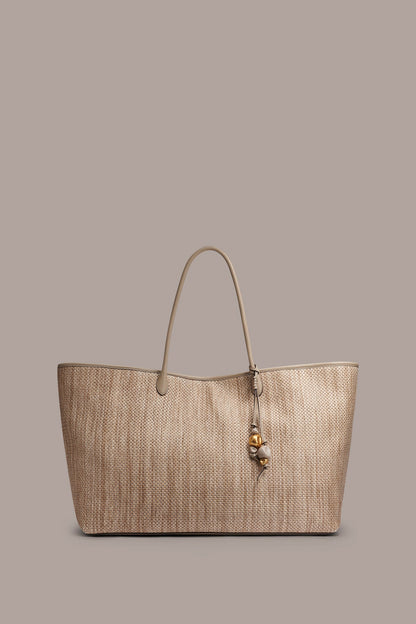 WEEKEND EXTRA LARGE RAFFIA TOTE - Moth