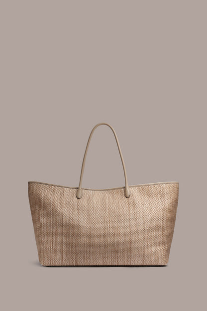 WEEKEND EXTRA LARGE RAFFIA TOTE - Moth