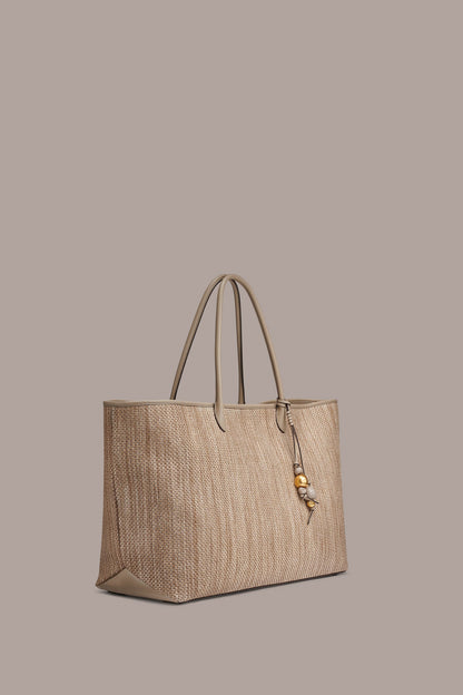 WEEKEND EXTRA LARGE RAFFIA TOTE - Moth
