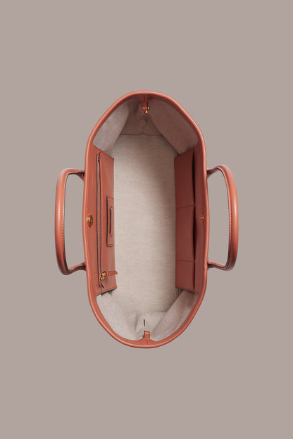 WEEKEND MEDIUM RAFFIA TOTE - Amber