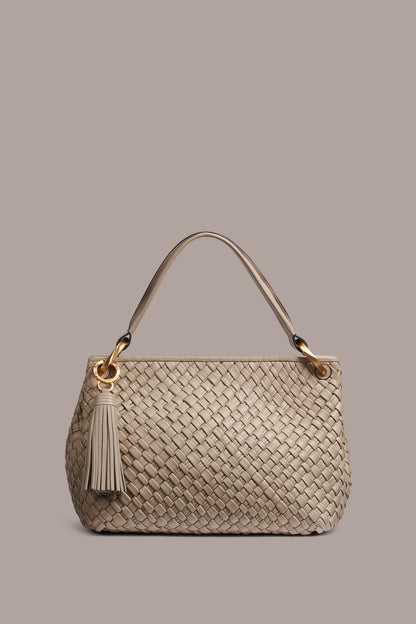 GLENWOOD WOVEN SHOULDER BAG - Moth