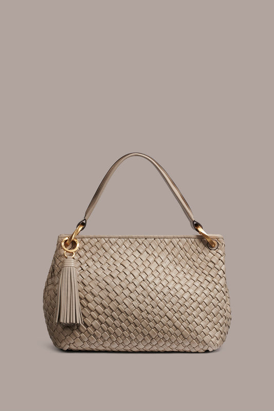 GLENWOOD WOVEN SHOULDER BAG - Moth