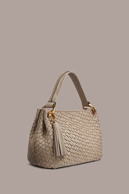 GLENWOOD WOVEN SHOULDER BAG - Moth