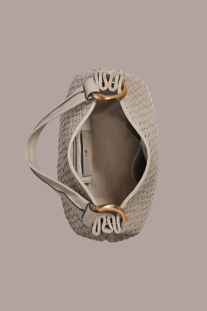 GLENWOOD WOVEN SHOULDER BAG - Moth
