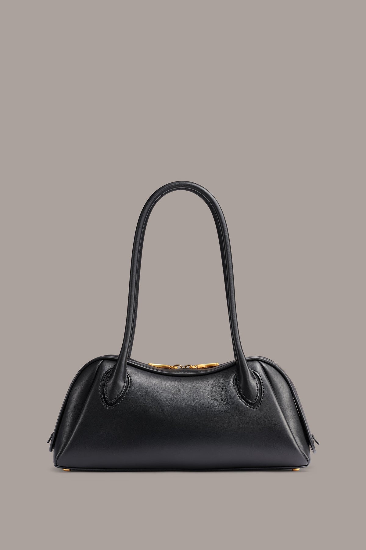 TERRY SHOULDER BAG - Black/Gold