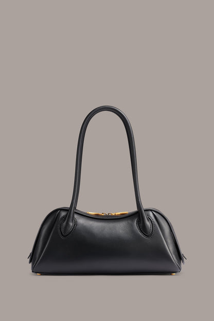 TERRY SHOULDER BAG - Black/Gold