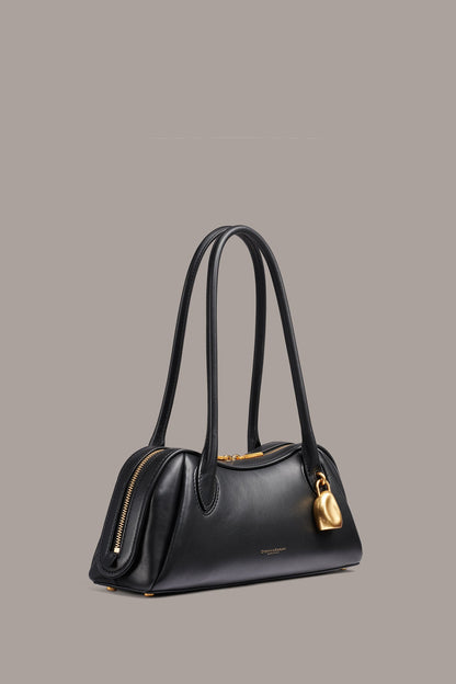 TERRY SHOULDER BAG - Black/Gold