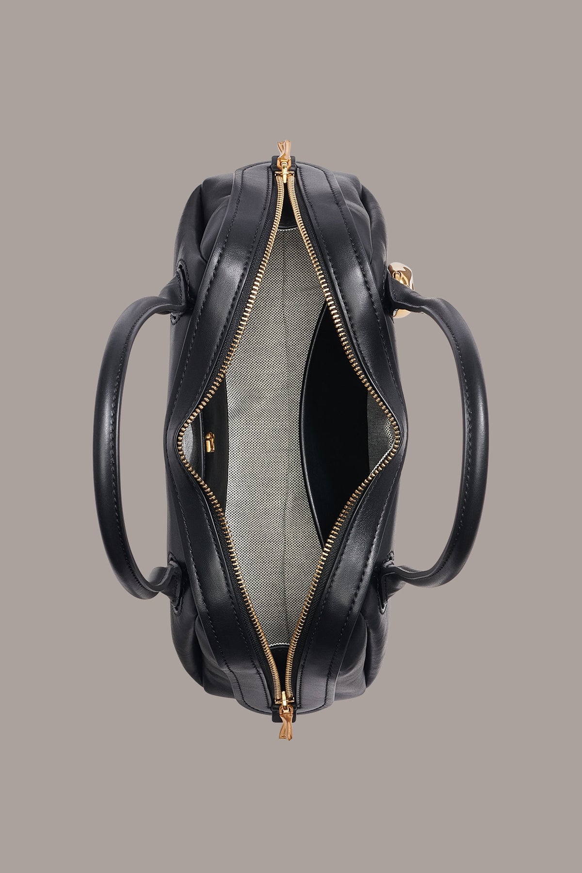 TERRY SHOULDER BAG - Black/Gold