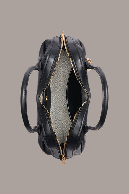 TERRY SHOULDER BAG - Black/Gold