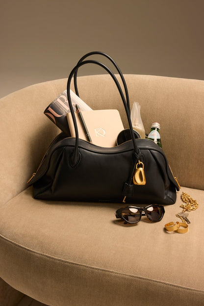 TERRY LARGE SHOULDER - Black / Gold