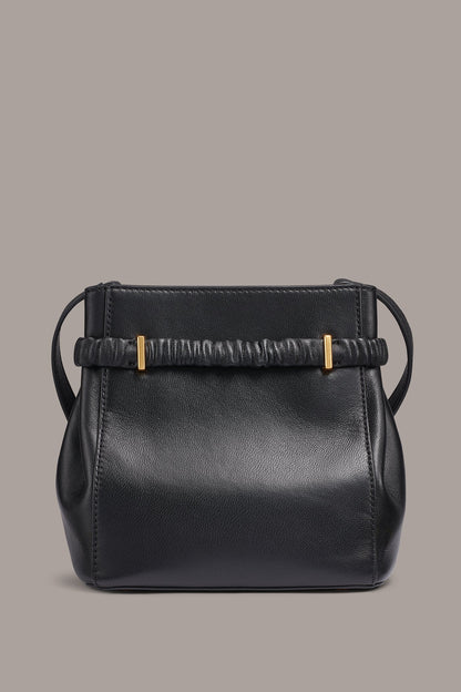 GINGHAM LOGO CROSSBODY - Black / Gold