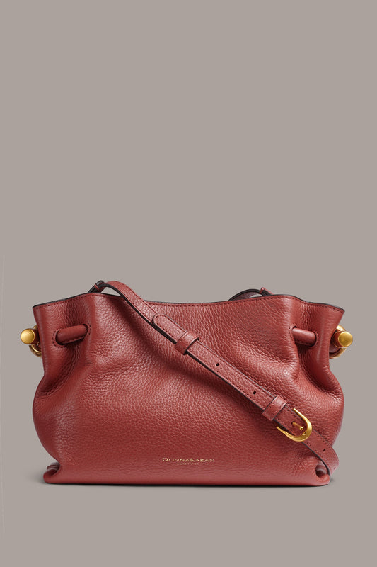CASHMERE LEATHER CROSSBODY BAG - Sunbaked