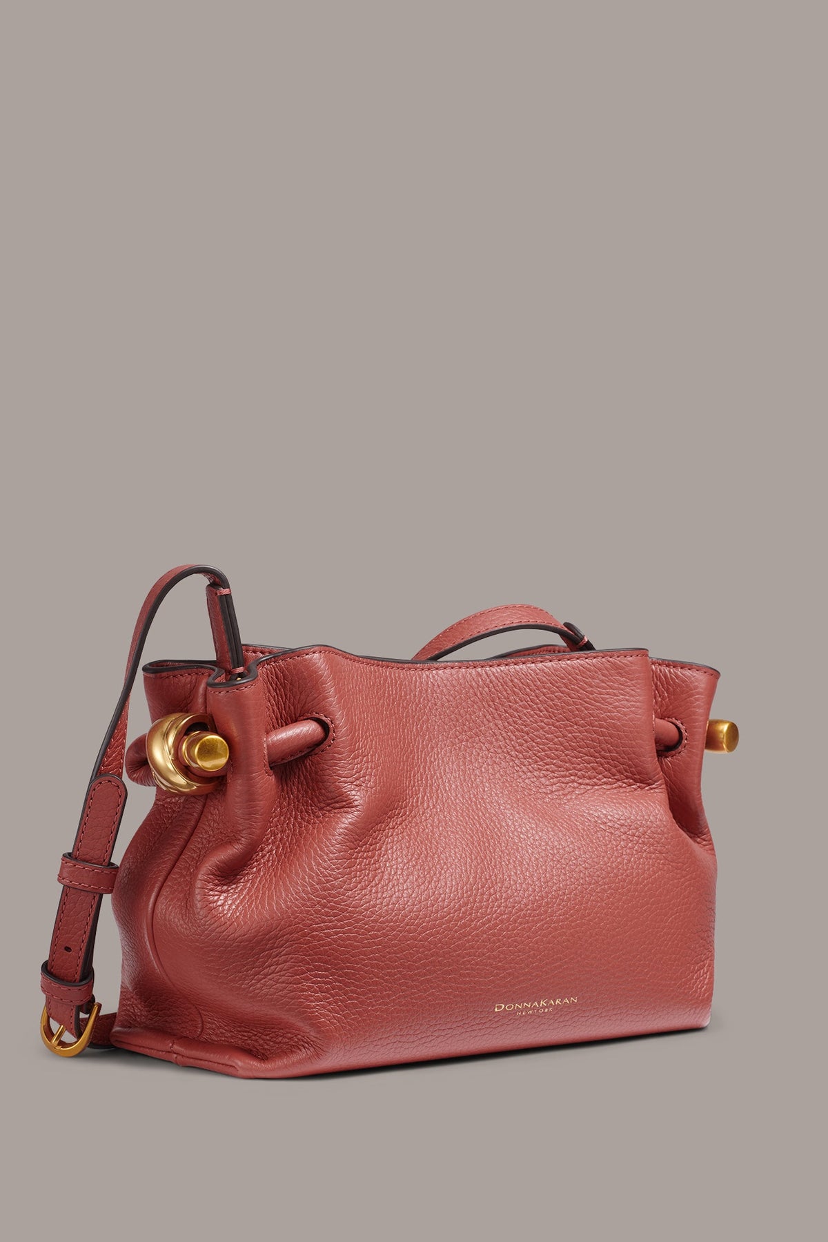 CASHMERE LEATHER CROSSBODY BAG - Sunbaked