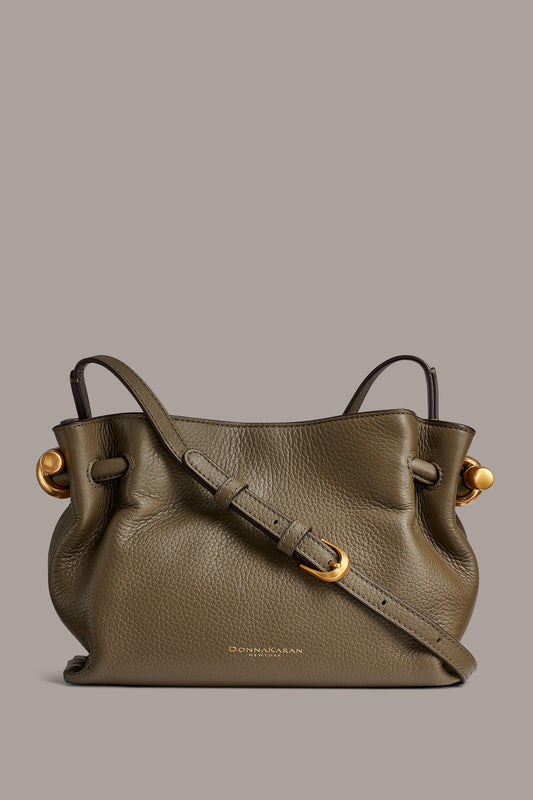 CASHMERE LEATHER CROSSBODY BAG - Capers