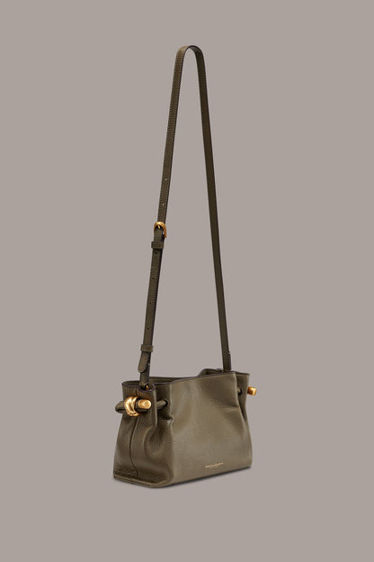 CASHMERE LEATHER CROSSBODY BAG - Capers