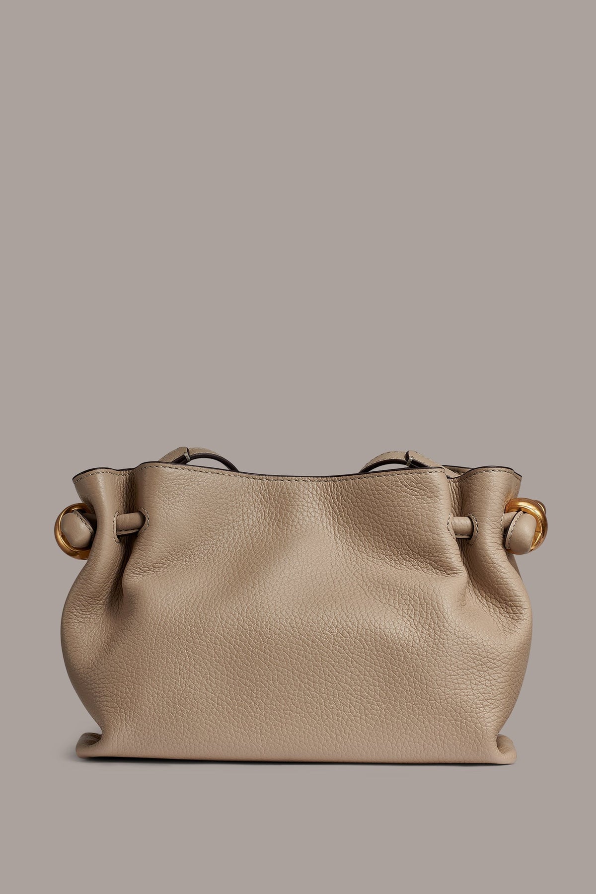 CASHMERE LEATHER CROSSBODY BAG - Moth