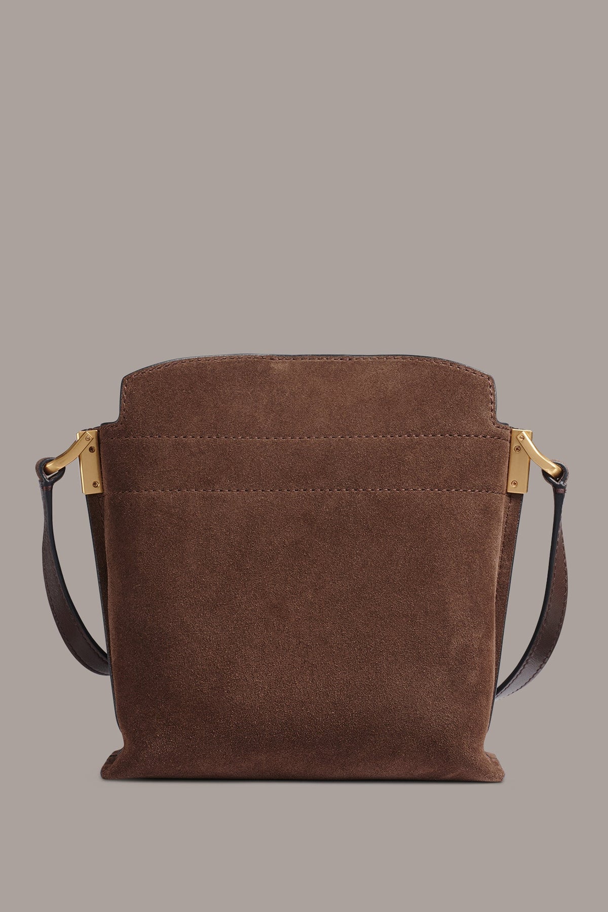 BRIDGEHAMPTON PYTHON SUEDE SMALL CROSSBODY - Brown Multi