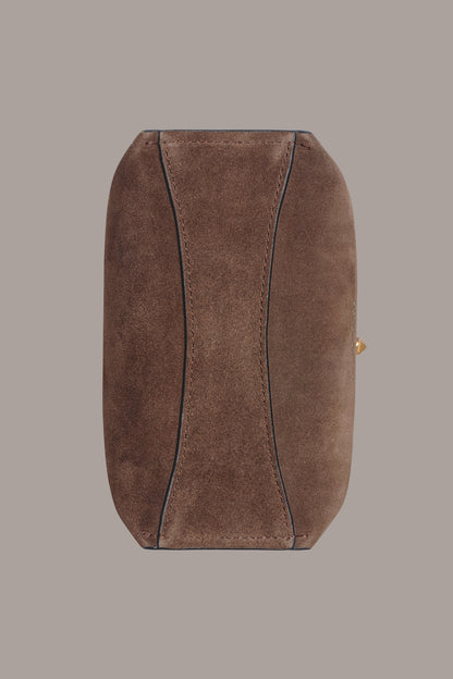 BRIDGEHAMPTON PYTHON SUEDE SMALL CROSSBODY - Brown Multi