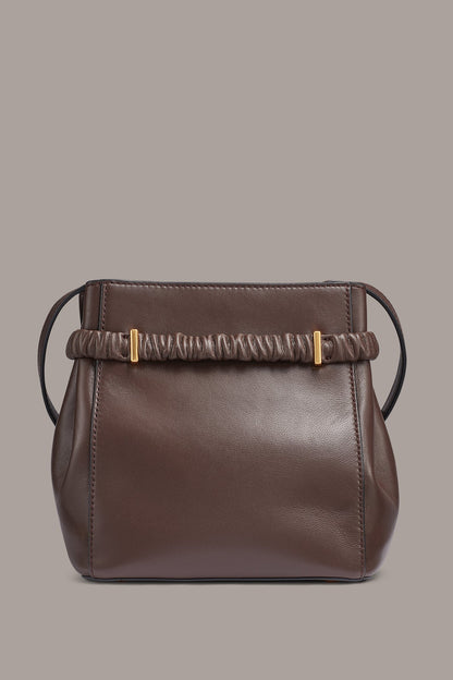 GINGHAM LOGO CROSSBODY - Umber