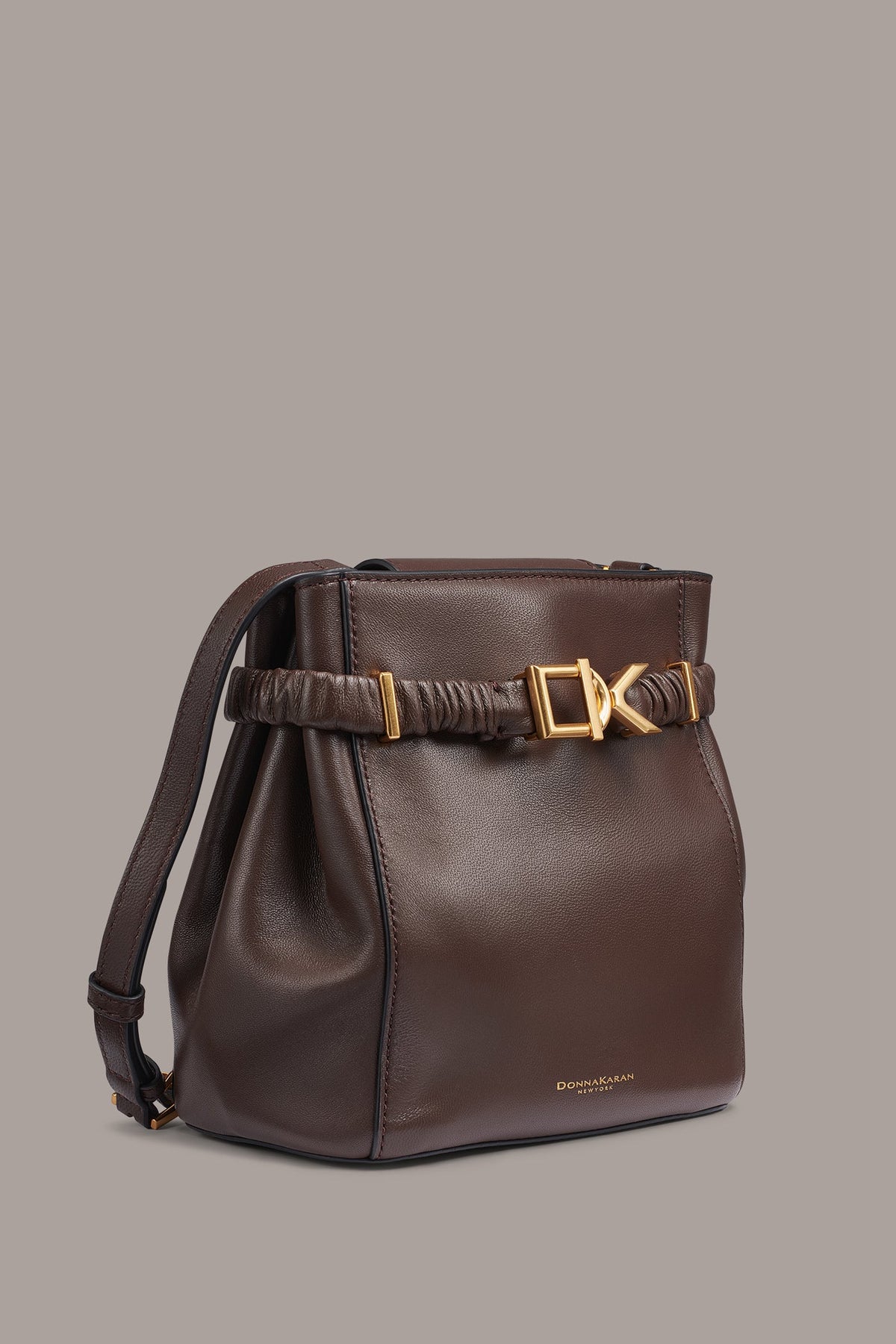GINGHAM LOGO CROSSBODY - Umber