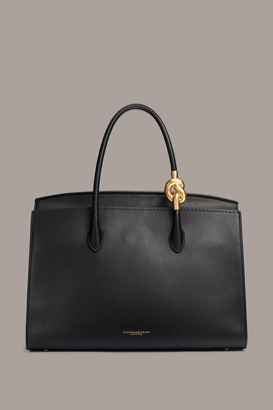LODEN SATCHEL - Black / Gold