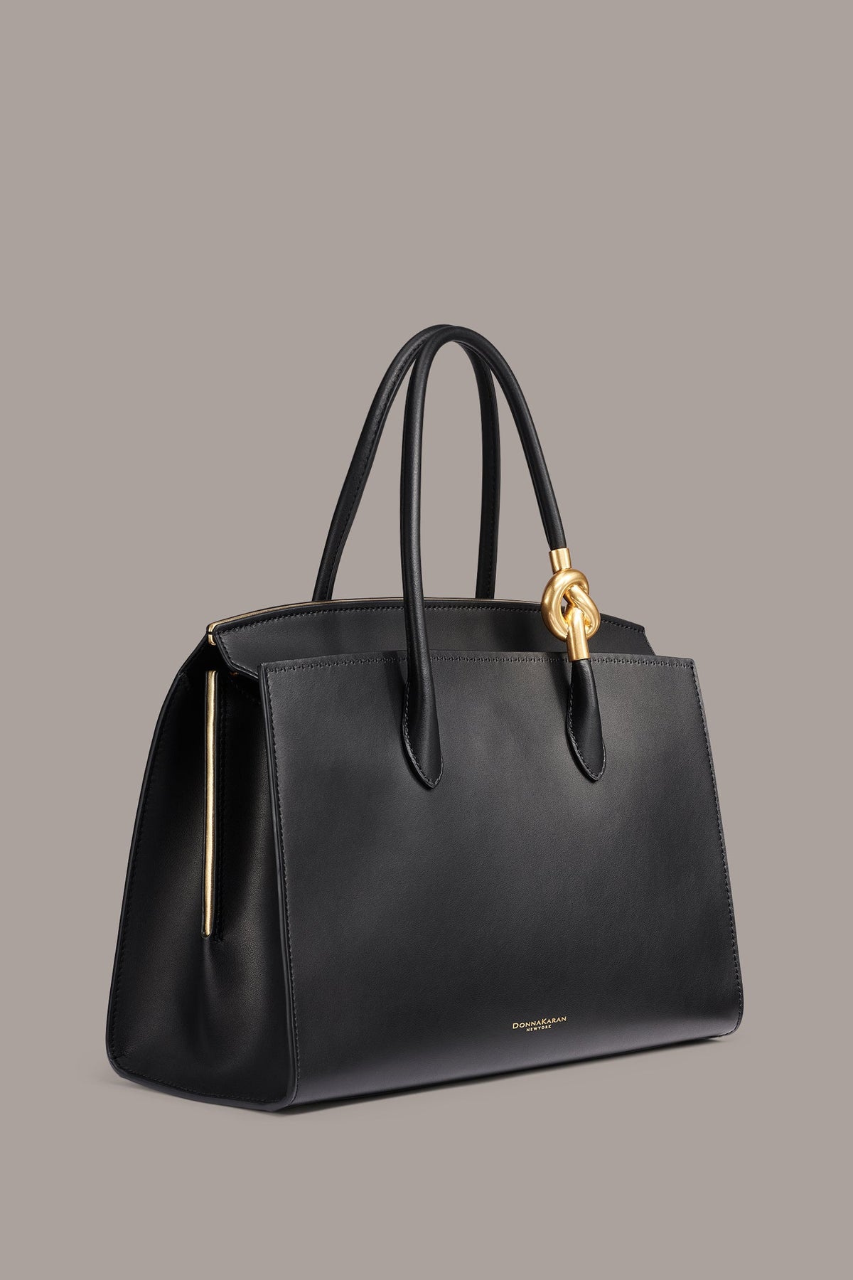LODEN SATCHEL - Black / Gold