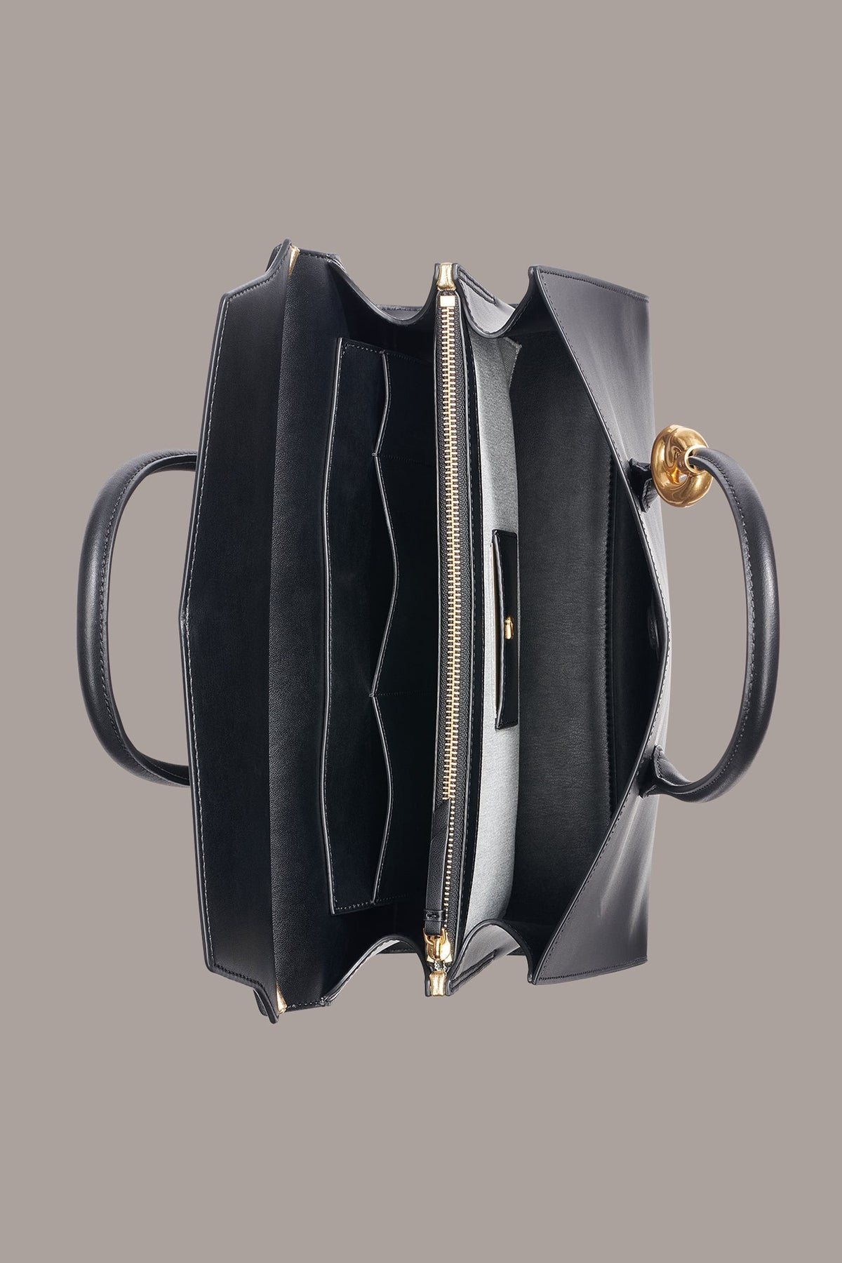 LODEN SATCHEL - Black / Gold