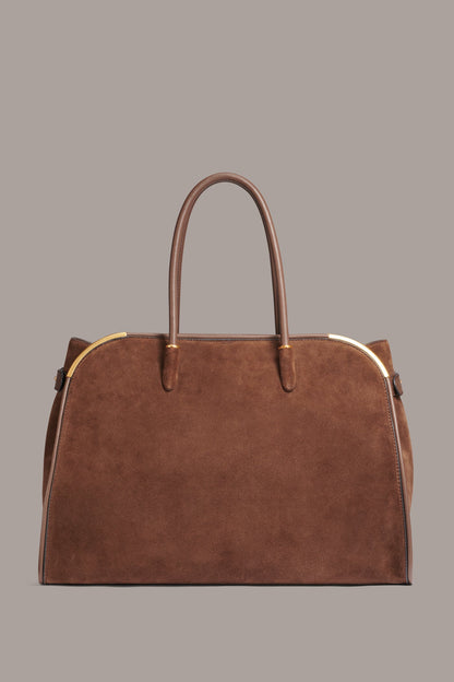 SATIN TOTE - Chocolate