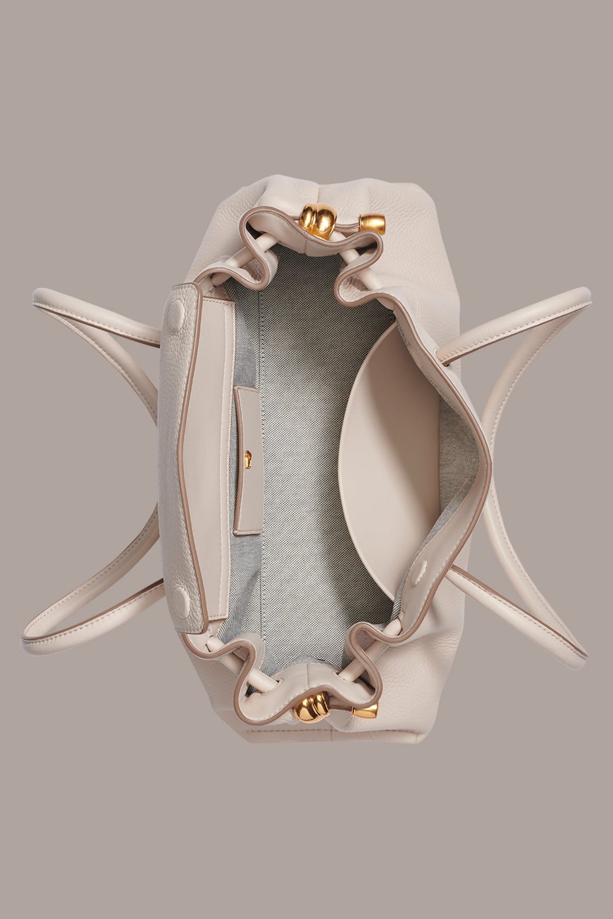 CASHMERE MEDIUM TOTE - SAND