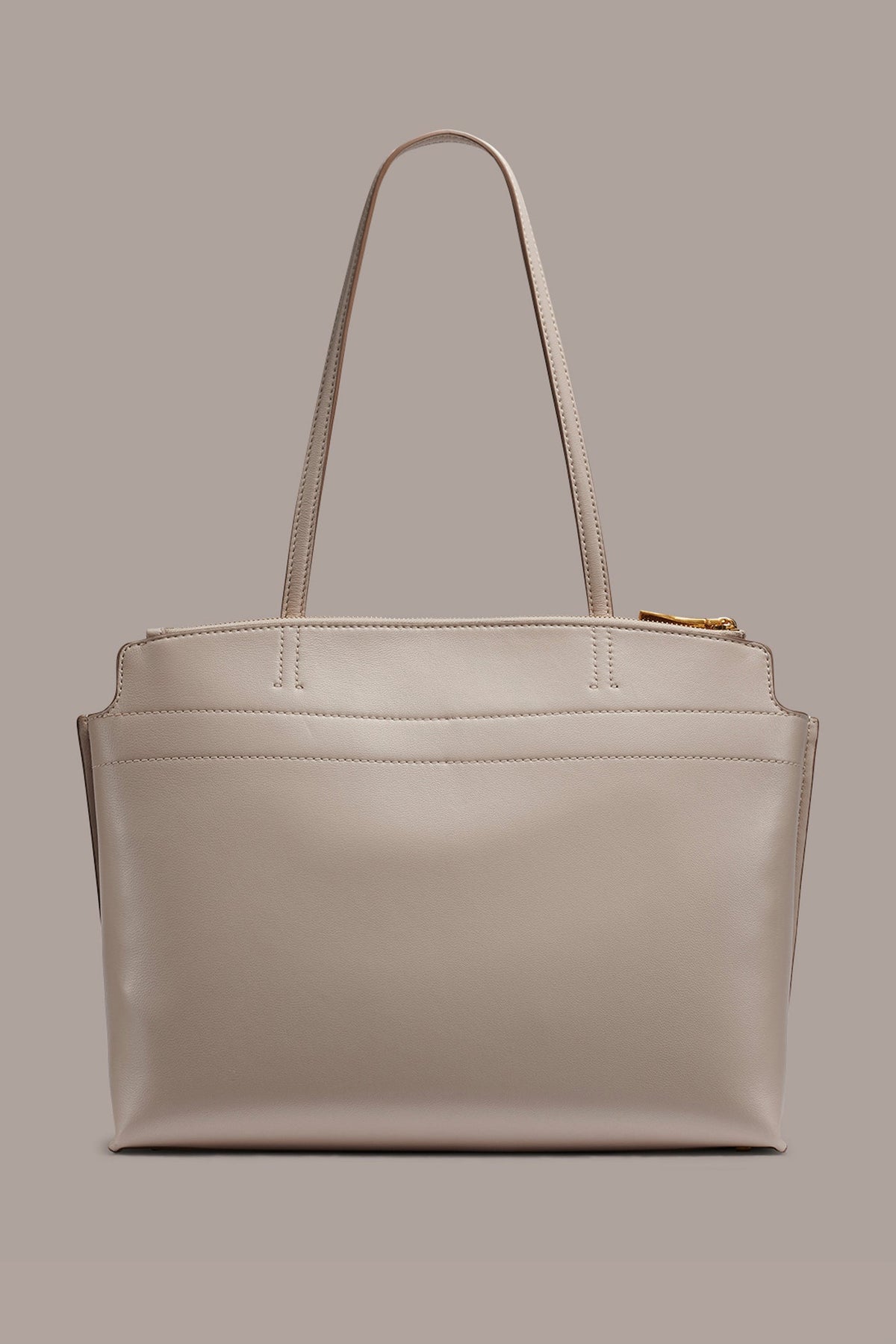 BRIDGEHAMPTON LEATHER TOTE - Sand
