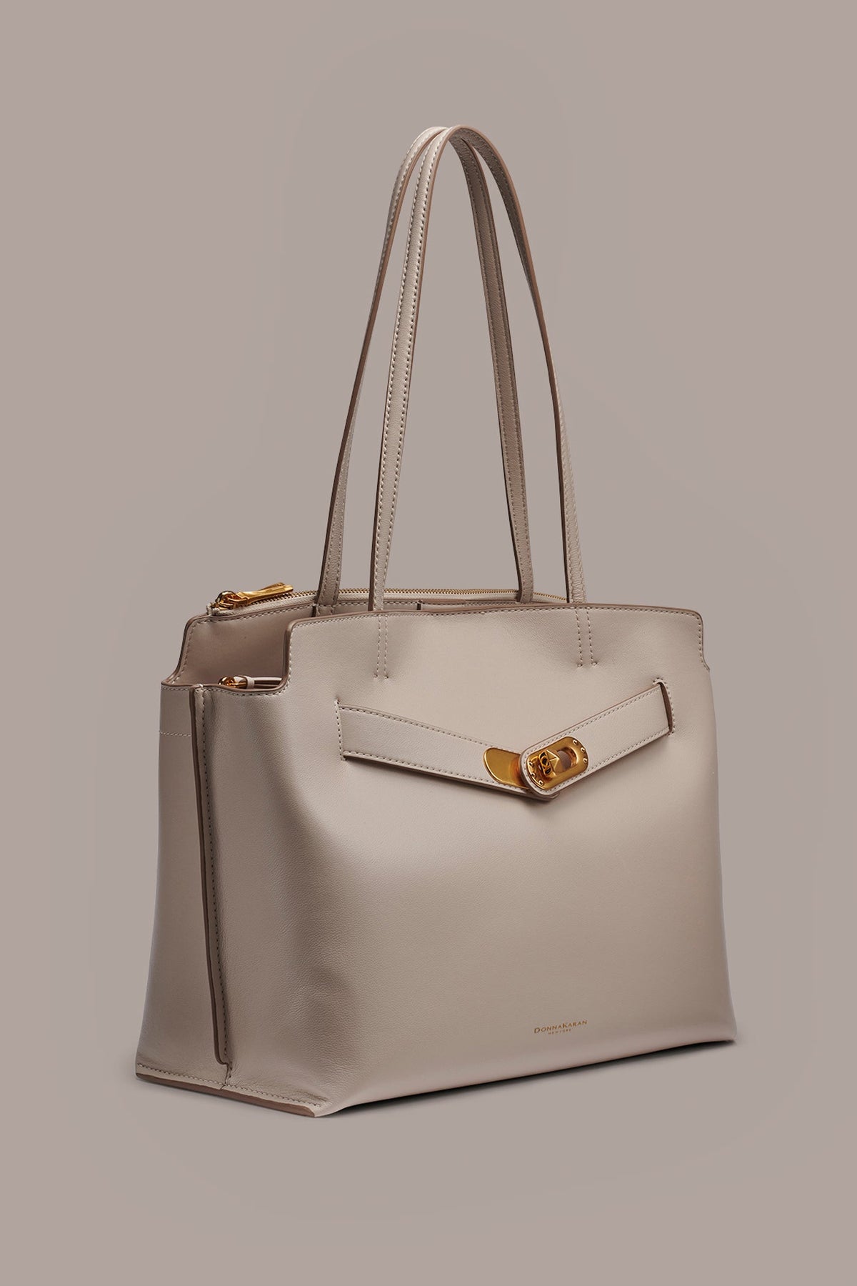 BRIDGEHAMPTON LEATHER TOTE - Sand