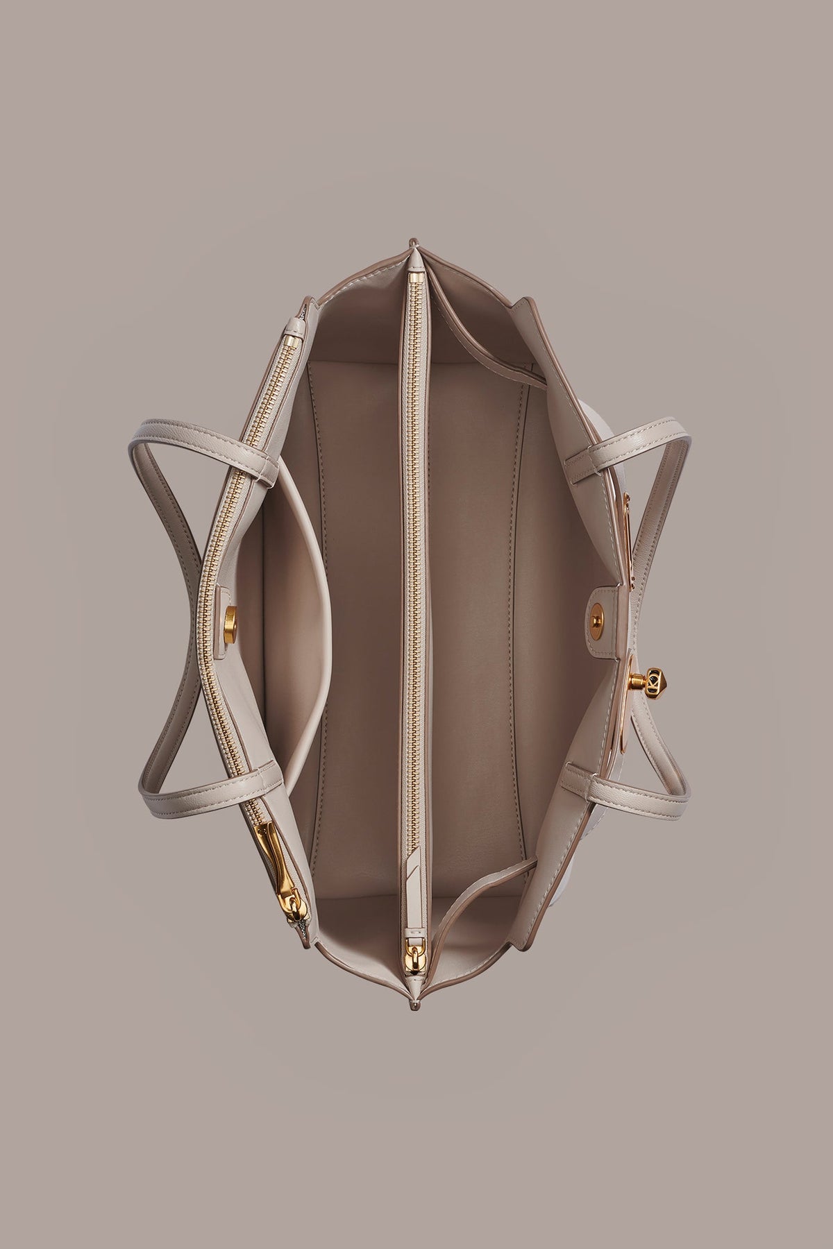 BRIDGEHAMPTON LEATHER TOTE - Sand