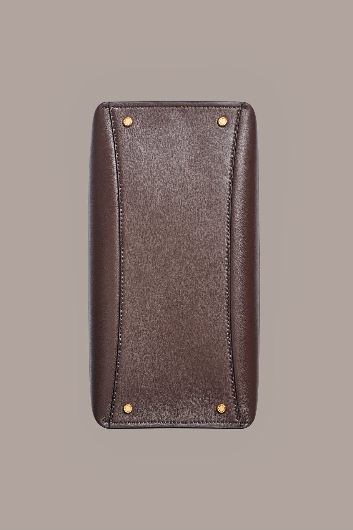 BRIDGEHAMPTON LEATHER TOTE - Umber