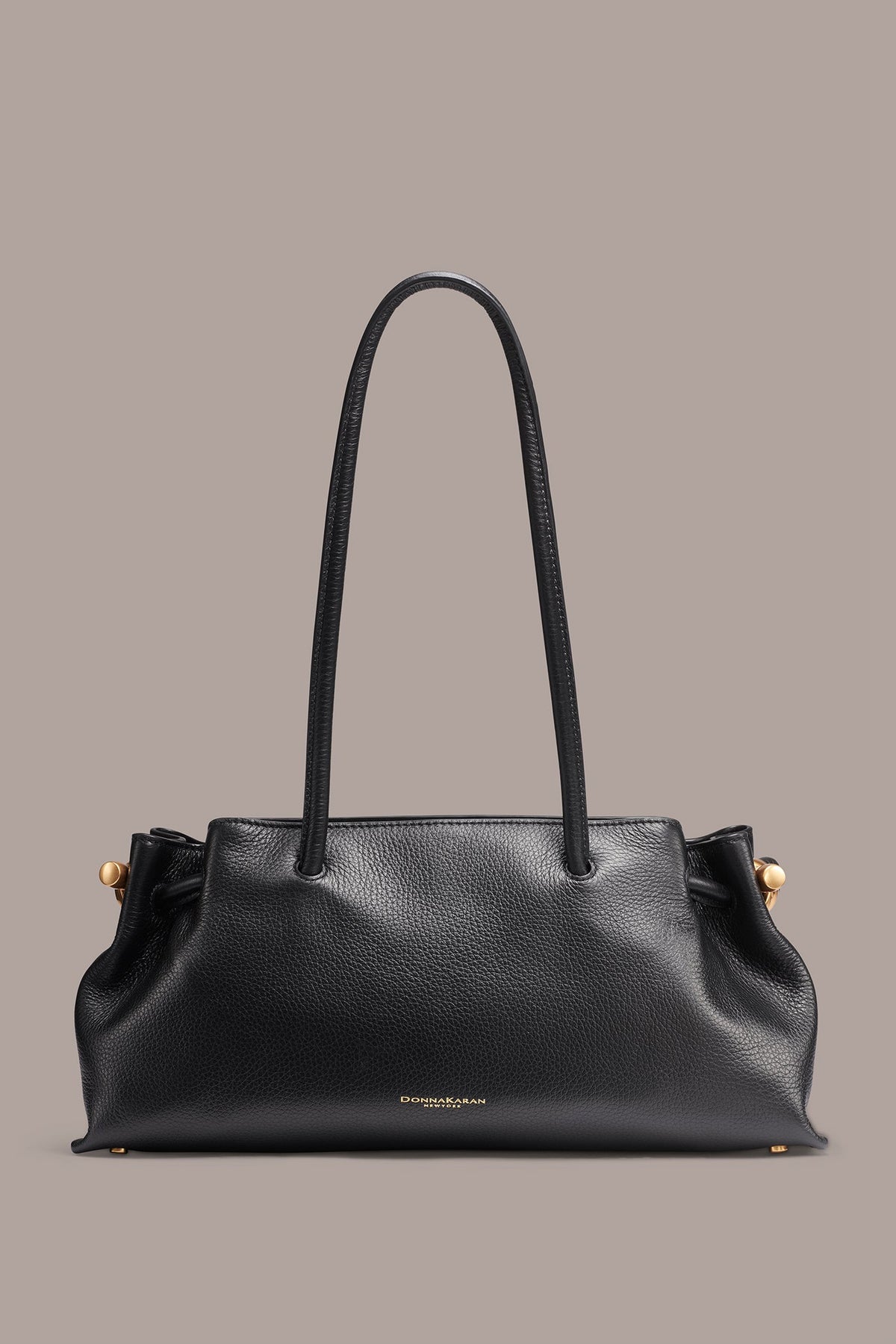 CASHMERE MEDIUM TOTE - BLACK/GOLD