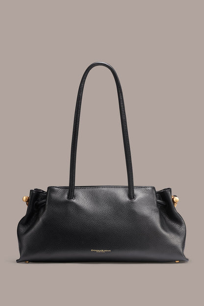 CASHMERE MEDIUM TOTE - BLACK/GOLD