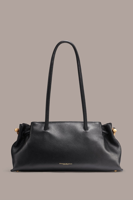 CASHMERE MEDIUM TOTE - BLACK/GOLD