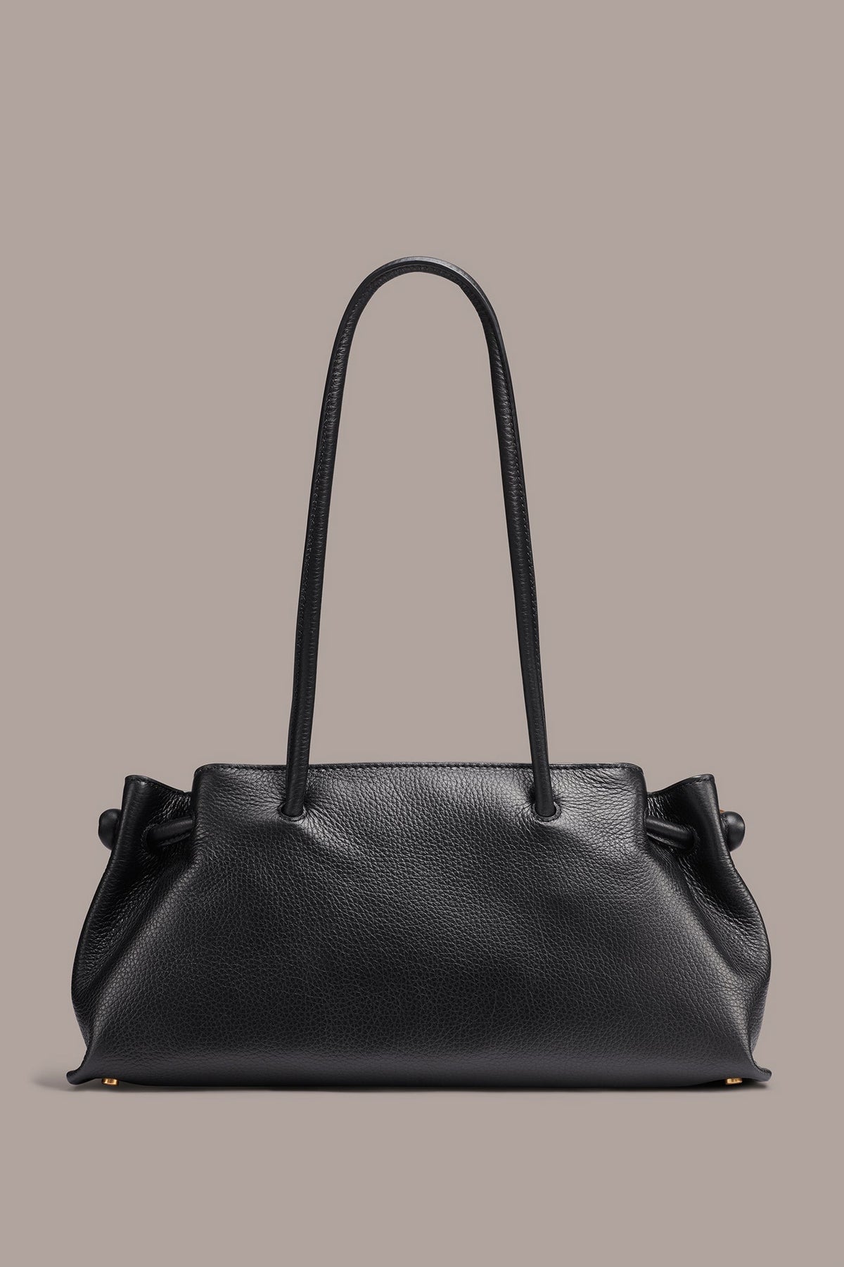 CASHMERE MEDIUM TOTE - BLACK/GOLD