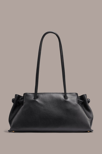 CASHMERE MEDIUM TOTE - BLACK/GOLD