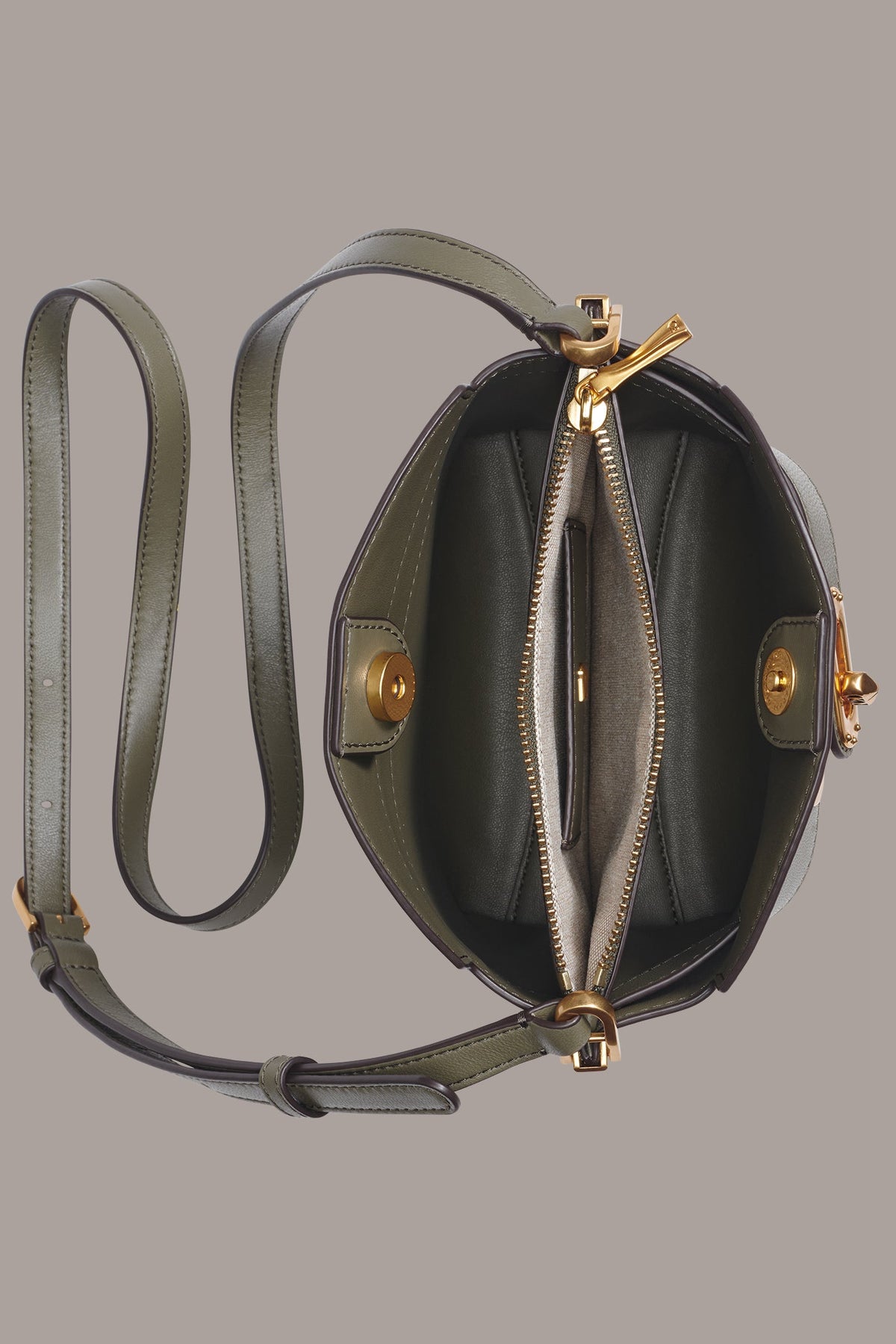 BRIDGEHAMPTON LEATHER CROSSBODY BAG - Capers