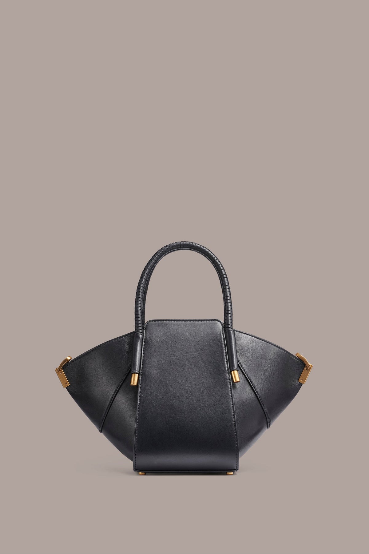 BALDWIN LEATHER CROSSBODY BAG - Black / Gold