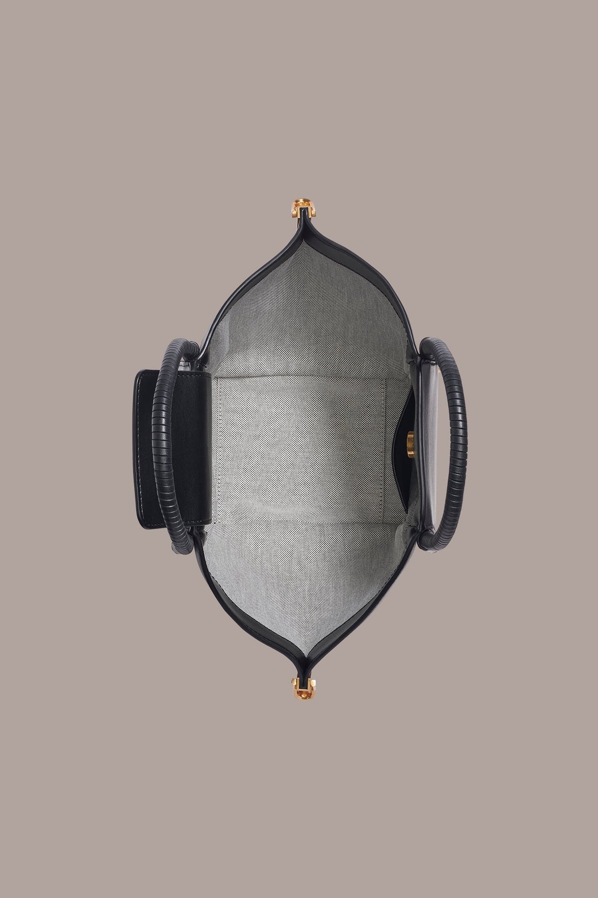 BALDWIN LEATHER CROSSBODY BAG - Black / Gold
