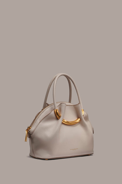 OXFORD LEATHER CROSSBODY BAG - Sand
