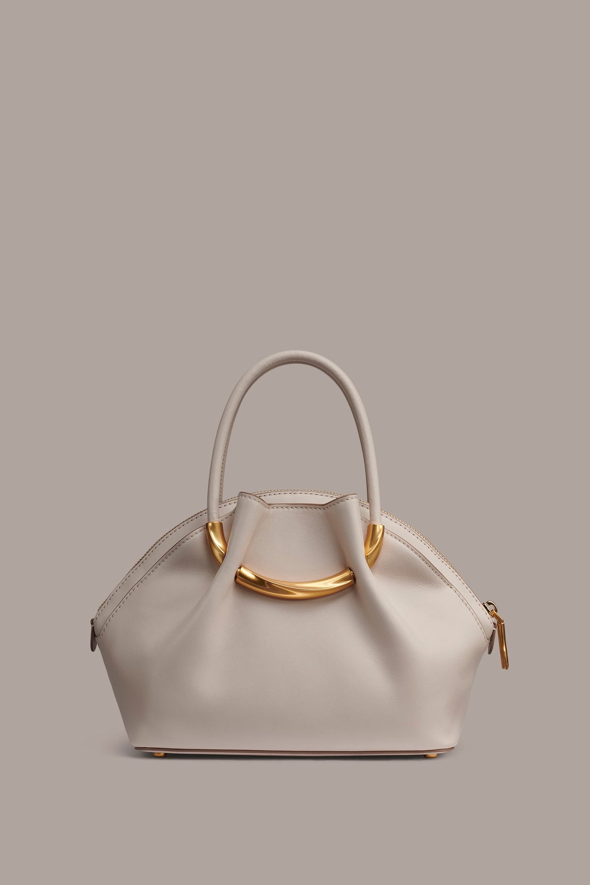 OXFORD LEATHER CROSSBODY BAG - Sand