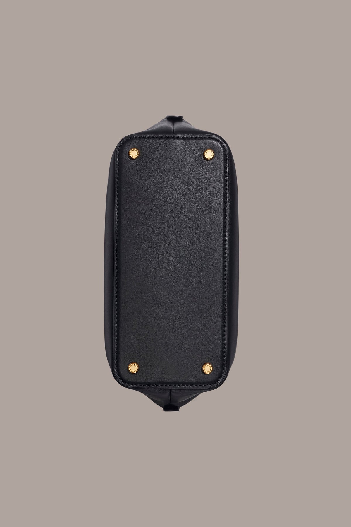 OXFORD LEATHER CROSSBODY BAG - Black / Gold