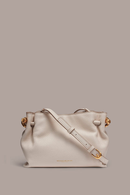 CASHMERE LEATHER CROSSBODY BAG - SAND