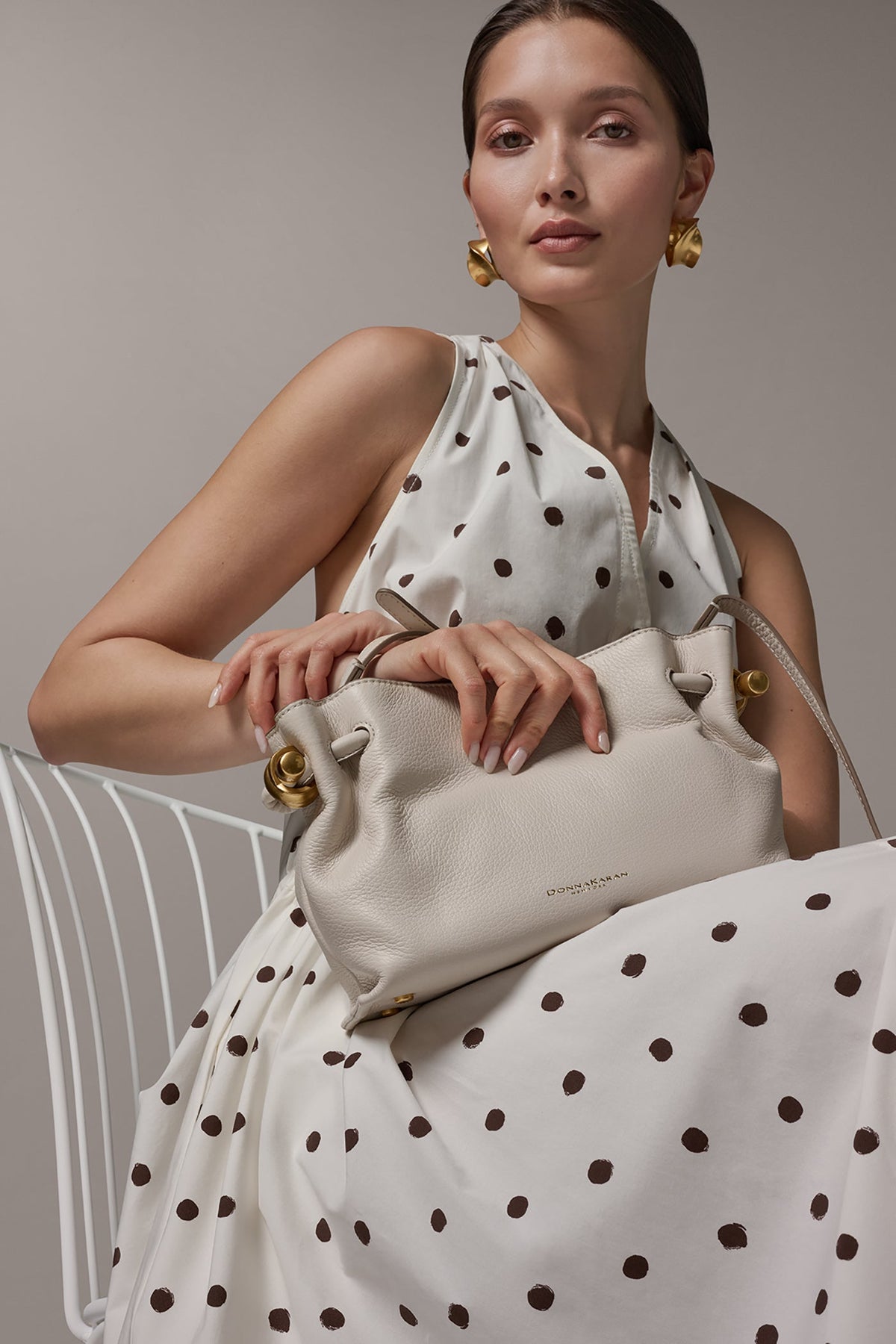 CASHMERE LEATHER CROSSBODY BAG - SAND